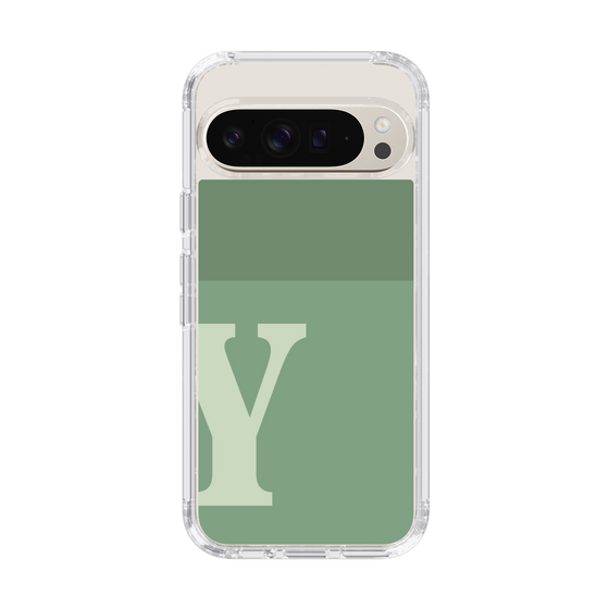 Slim Protection Case［ Original - initial two tone - Y green ］