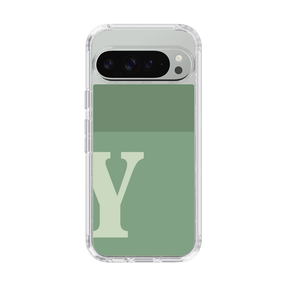 Slim Protection Case［ Original - initial two tone - Y green ］