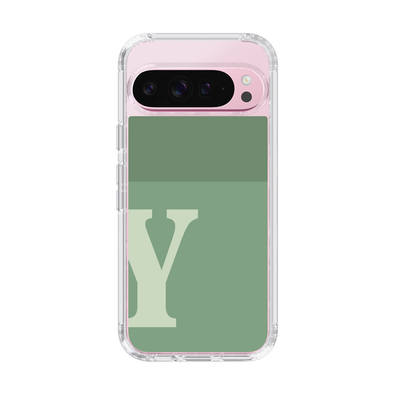Slim Protection Case［ Original - initial two tone - Y green ］