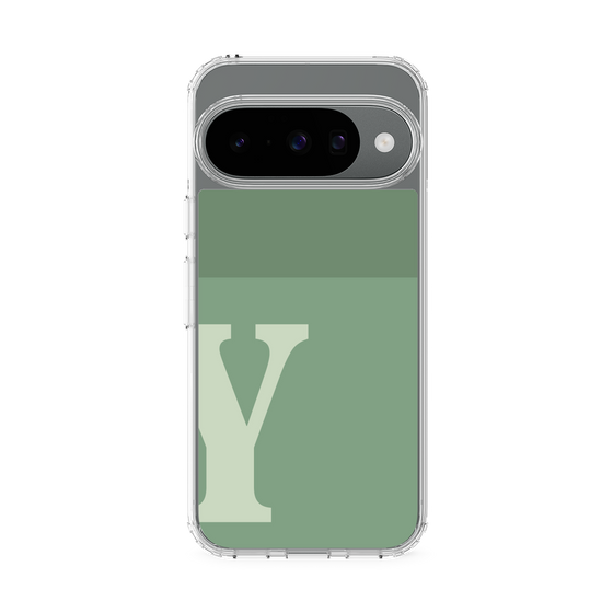 Slim Protection Case［ Original - initial two tone - Y green ］