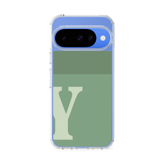 Slim Protection Case［ Original - initial two tone - Y green ］