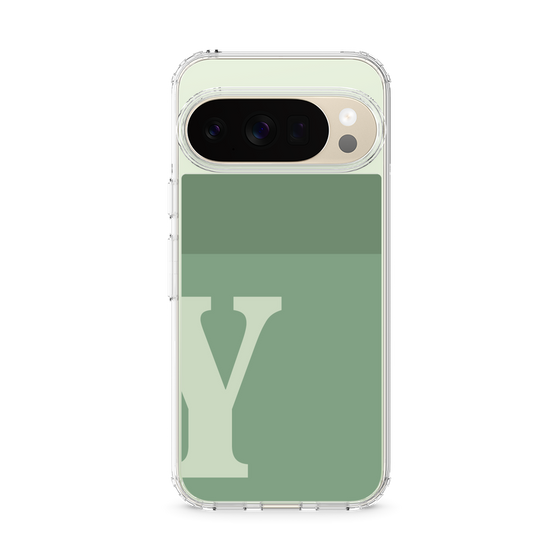 Slim Protection Case［ Original - initial two tone - Y green ］