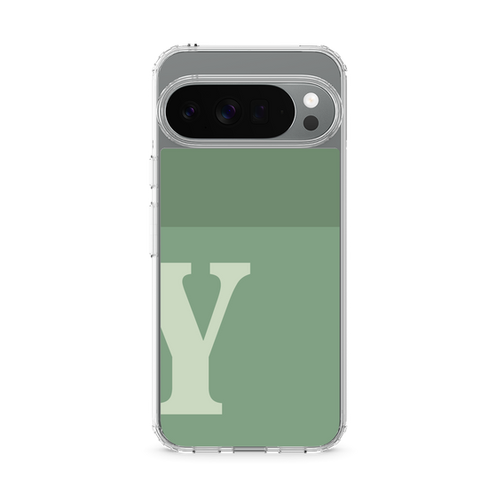 Slim Protection Case［ Original - initial two tone - Y green ］