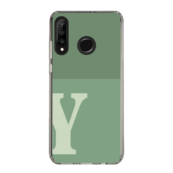 Slim Protection Case［ Original - initial two tone - Y green ］