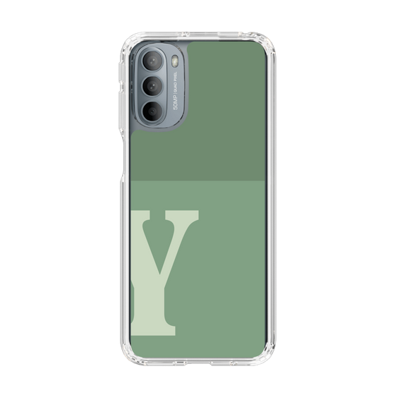 Slim Protection Case［ Original - initial two tone - Y green ］