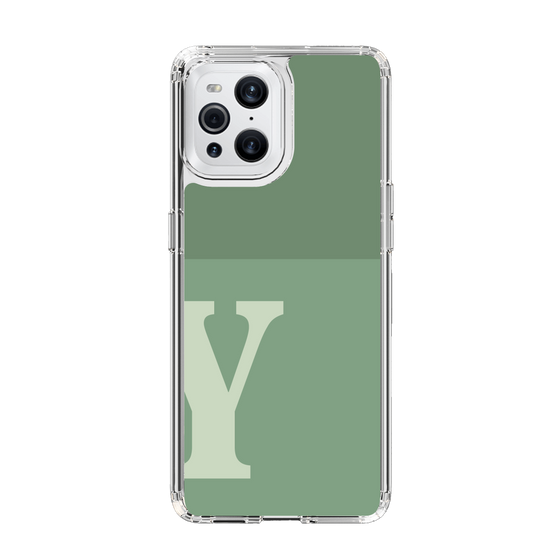 Slim Protection Case［ Original - initial two tone - Y green ］