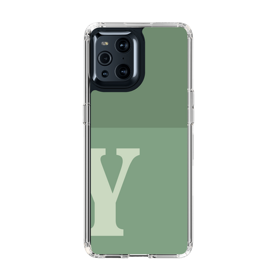Slim Protection Case［ Original - initial two tone - Y green ］
