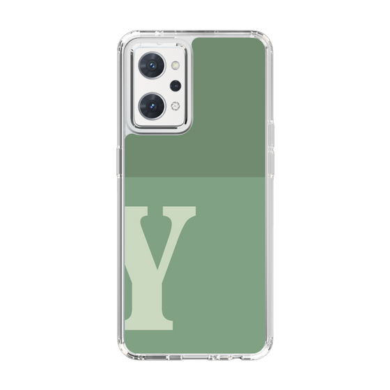 Slim Protection Case［ Original - initial two tone - Y green ］
