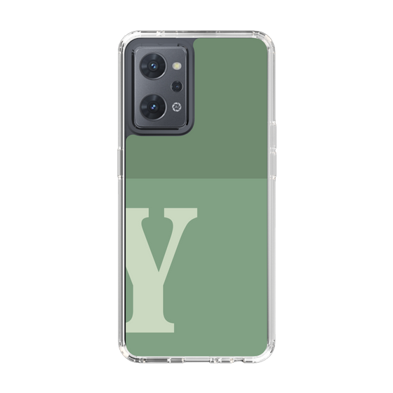 Slim Protection Case［ Original - initial two tone - Y green ］
