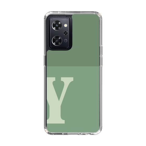 Slim Protection Case［ オリジナル - initial two tone - Y green ］