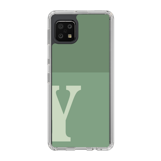 Slim Protection Case［ Original - initial two tone - Y green ］