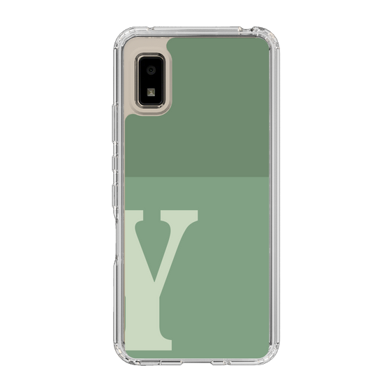 Slim Protection Case［ Original - initial two tone - Y green ］