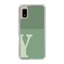 Slim Protection Case［ Original - initial two tone - Y green ］