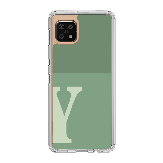 Slim Protection Case［ Original - initial two tone - Y green ］