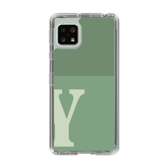 Slim Protection Case［ Original - initial two tone - Y green ］