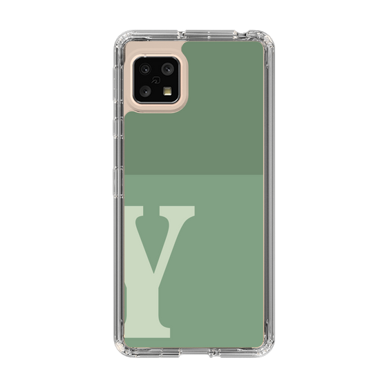 Slim Protection Case［ Original - initial two tone - Y green ］