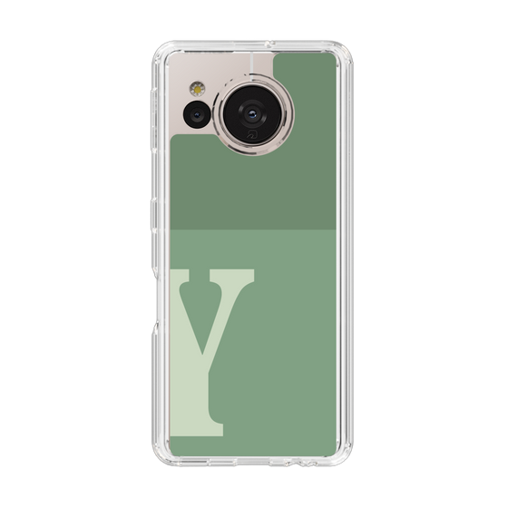 Slim Protection Case［ Original - initial two tone - Y green ］