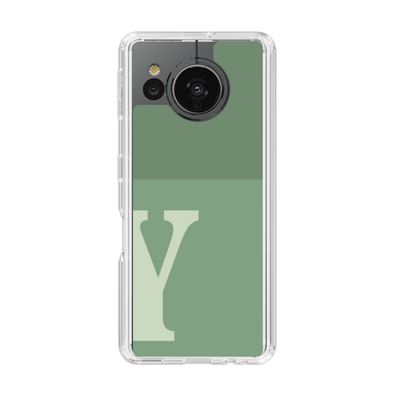 Slim Protection Case［ Original - initial two tone - Y green ］