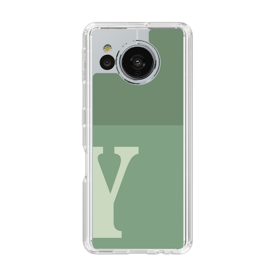 Slim Protection Case［ Original - initial two tone - Y green ］