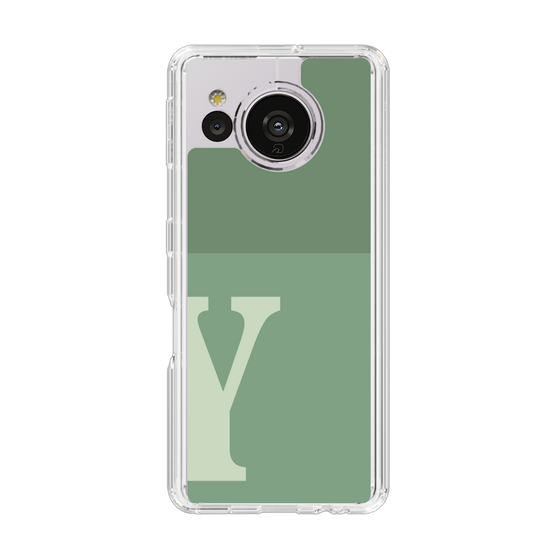 Slim Protection Case［ Original - initial two tone - Y green ］