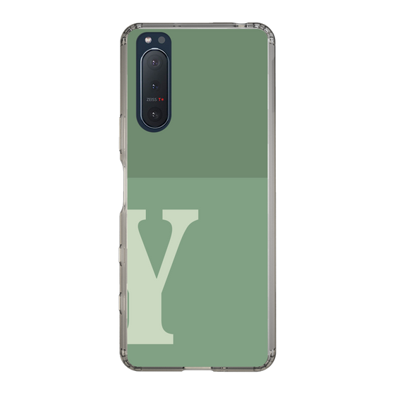Slim Protection Case［ Original - initial two tone - Y green ］