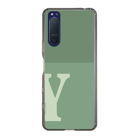 Slim Protection Case［ Original - initial two tone - Y green ］