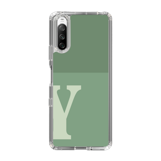Slim Protection Case［ Original - initial two tone - Y green ］