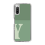 Slim Protection Case［ Original - initial two tone - Y green ］