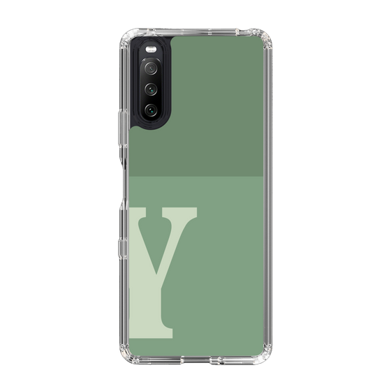 Slim Protection Case［ Original - initial two tone - Y green ］