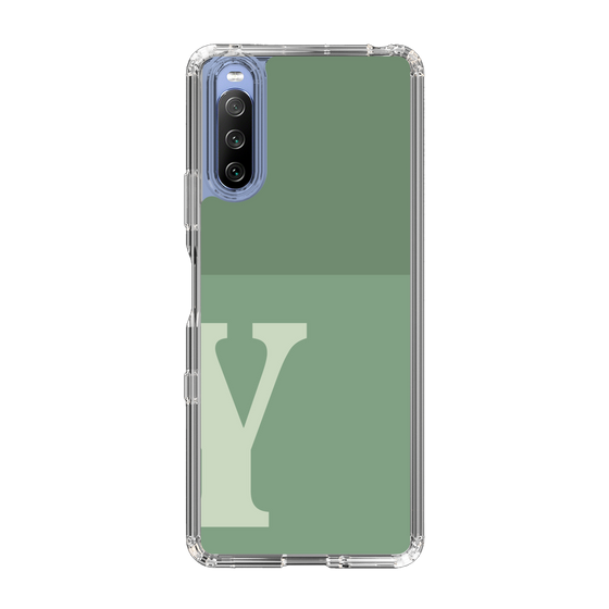 Slim Protection Case［ Original - initial two tone - Y green ］
