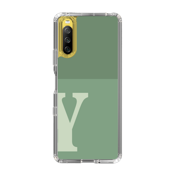 Slim Protection Case［ Original - initial two tone - Y green ］