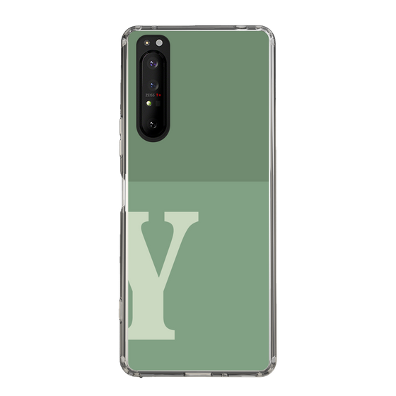 Slim Protection Case［ Original - initial two tone - Y green ］