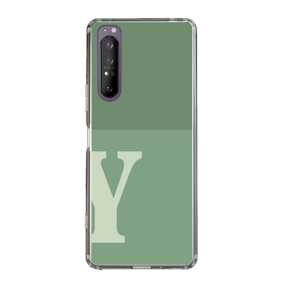 Slim Protection Case［ Original - initial two tone - Y green ］