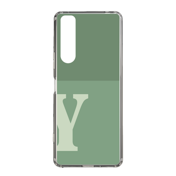Slim Protection Case［ Original - initial two tone - Y green ］