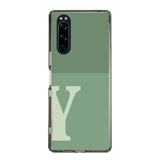 Slim Protection Case［ Original - initial two tone - Y green ］