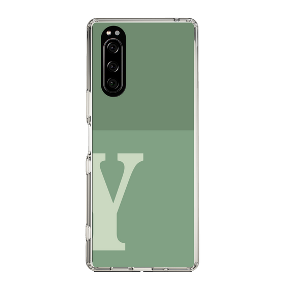 Slim Protection Case［ Original - initial two tone - Y green ］