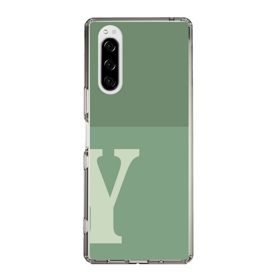 Slim Protection Case［ Original - initial two tone - Y green ］