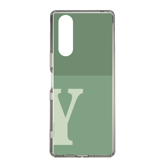 Slim Protection Case［ Original - initial two tone - Y green ］