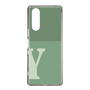 Slim Protection Case［ Original - initial two tone - Y green ］