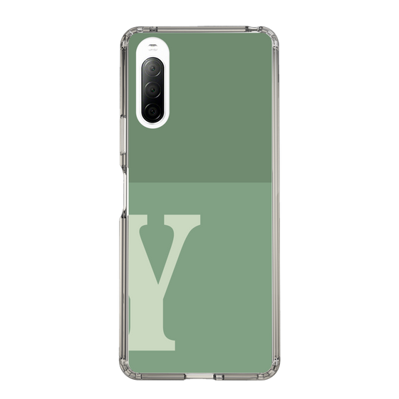Slim Protection Case［ Original - initial two tone - Y green ］