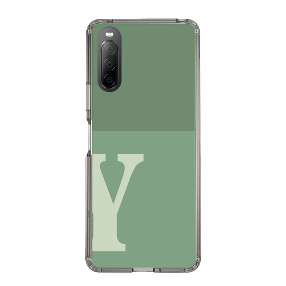 Slim Protection Case［ Original - initial two tone - Y green ］