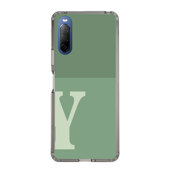 Slim Protection Case［ Original - initial two tone - Y green ］