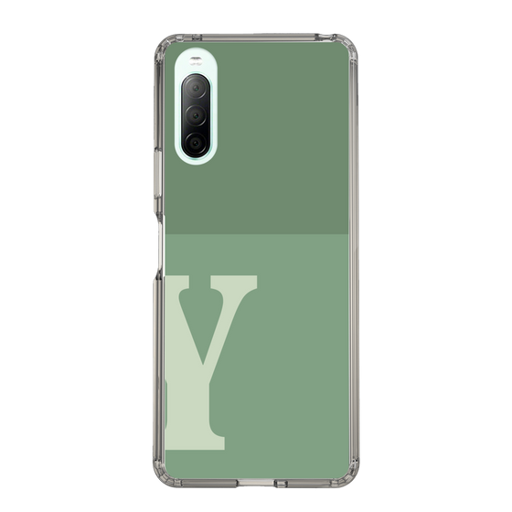 Slim Protection Case［ Original - initial two tone - Y green ］