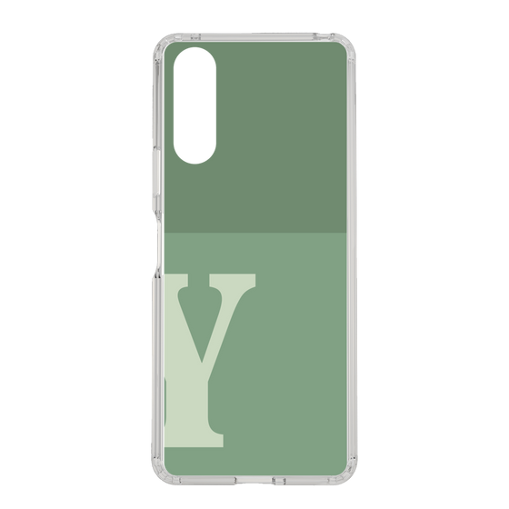 Slim Protection Case［ Original - initial two tone - Y green ］