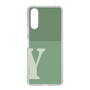 Slim Protection Case［ Original - initial two tone - Y green ］