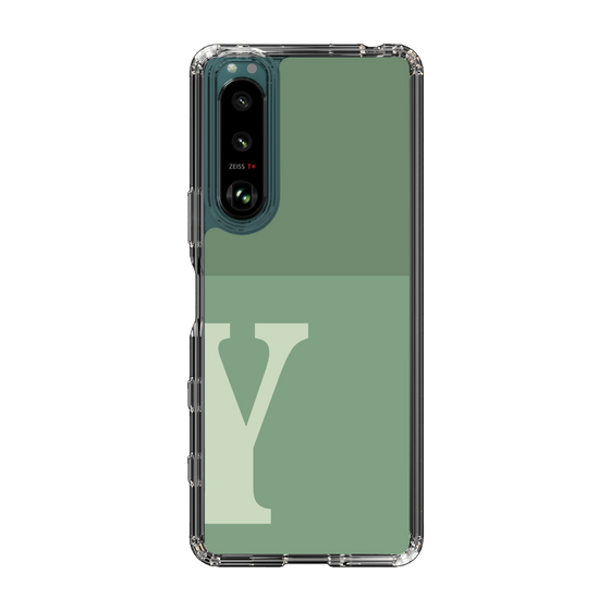 Slim Protection Case［ Original - initial two tone - Y green ］