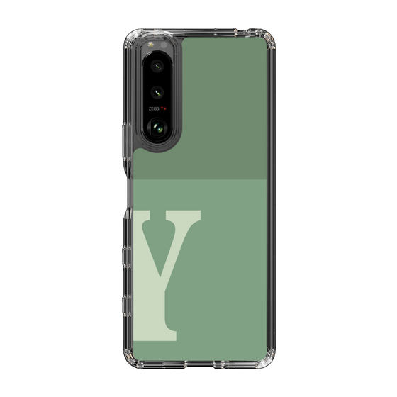 Slim Protection Case［ Original - initial two tone - Y green ］
