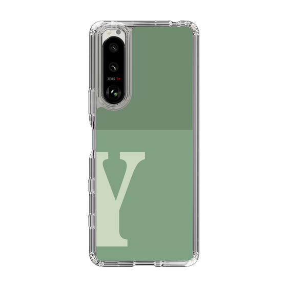 Slim Protection Case［ Original - initial two tone - Y green ］