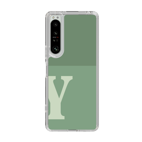 Slim Protection Case［ Original - initial two tone - Y green ］