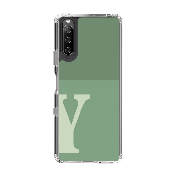 Slim Protection Case［ Original - initial two tone - Y green ］